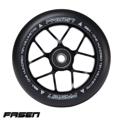 Fasen 110mm Jet Wheel Black Core/Black PU