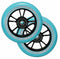 ENVY - 100MM WHEELS (PAIR) - BLACK / TEAL
