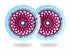 Root Industries - 110mm x 24mm Lotus Wheels - Blu-Ray/Black