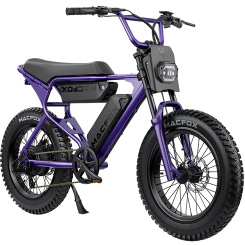 Macfox X1S Commuter Eletcric bike dual battery in Purple