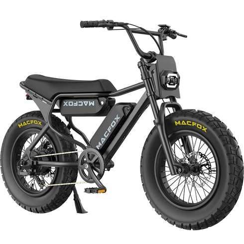Macfox X7 Electric Bike Dual Battery in Black