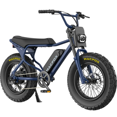Macfox X7 Electric Bike Single Battery in Navy Blue