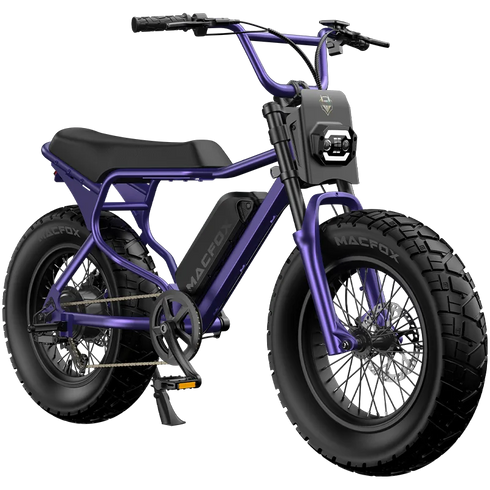 Macfox X7 Electric Bike Single Battery in Purple