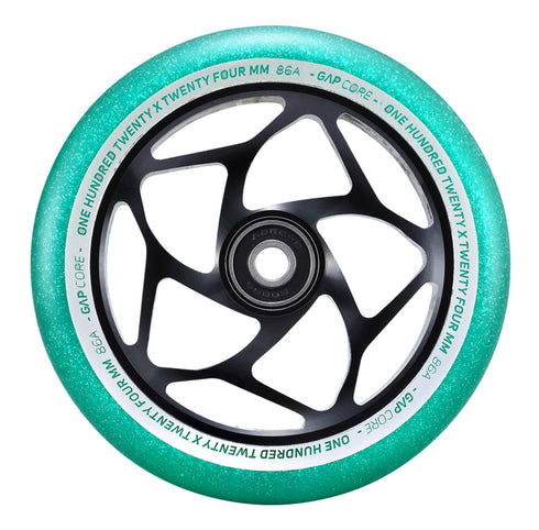 ENVY 120MM GAP CORE WHEEL PAIR - BLACK/JADE