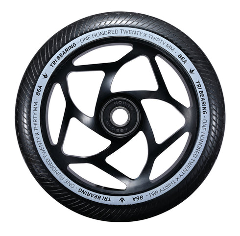 ENVY 120MM X 30MM TRI BEARING WHEELPAIR - BLACK/BLACK