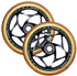 ENVY - 120MM X 30MM TRI BEARING WHEEL PAIR - BLACK/GOLD