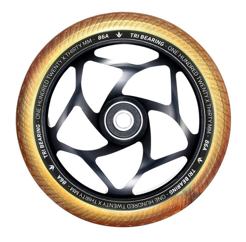 ENVY - 120MM X 30MM TRI BEARING WHEEL PAIR - BLACK/GOLD