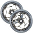ENVY - 120MM X 30MM TRI BEARING WHEEL PAIR - CHROME/CLEAR