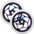 ENVY - 120MM X 30MM TRI BEARING WHEEL PAIR - OIL SLICK/WHITE