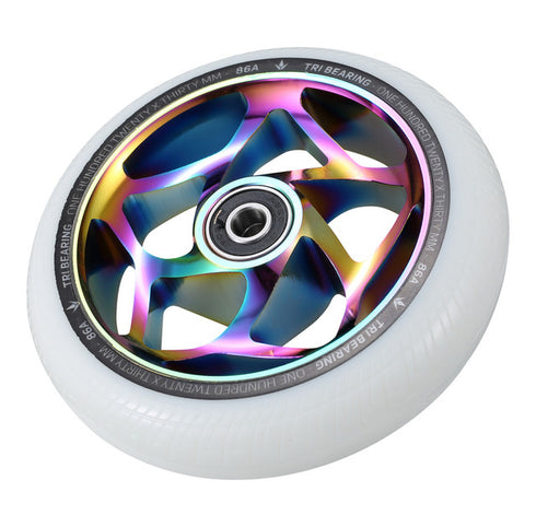 ENVY - 120MM X 30MM TRI BEARING WHEEL PAIR - OIL SLICK/WHITE