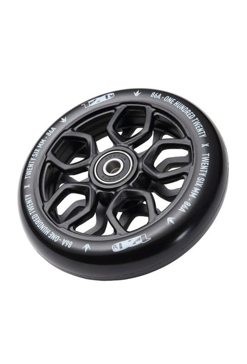 120mm L Wheels | Black, Chrome & Oil Slickambo
