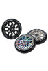 120mm L Wheels | Black, Chrome & Oil Slickambo