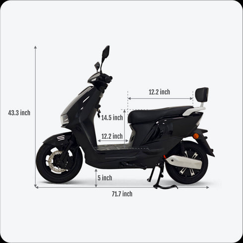 Lightning 3000 Plus - 45 Ah HMP Electric Moped