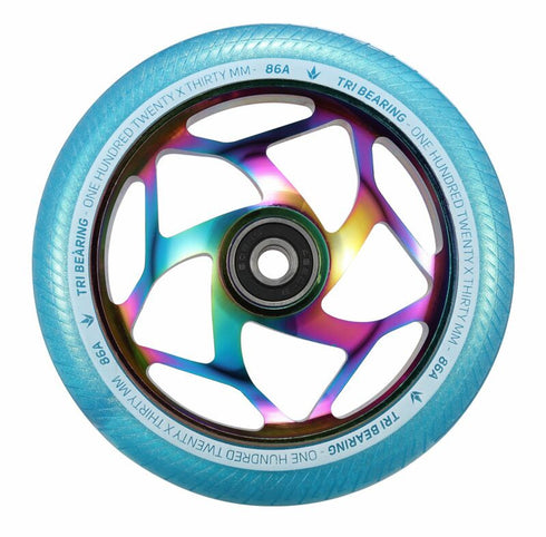 ENVY - 120MM X 30MM TRI BEARING WHEEL PAIR - OIL SLICK/TEAL