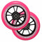 ENVY - 100MM WHEELS (PAIR) - BLACK / PINK