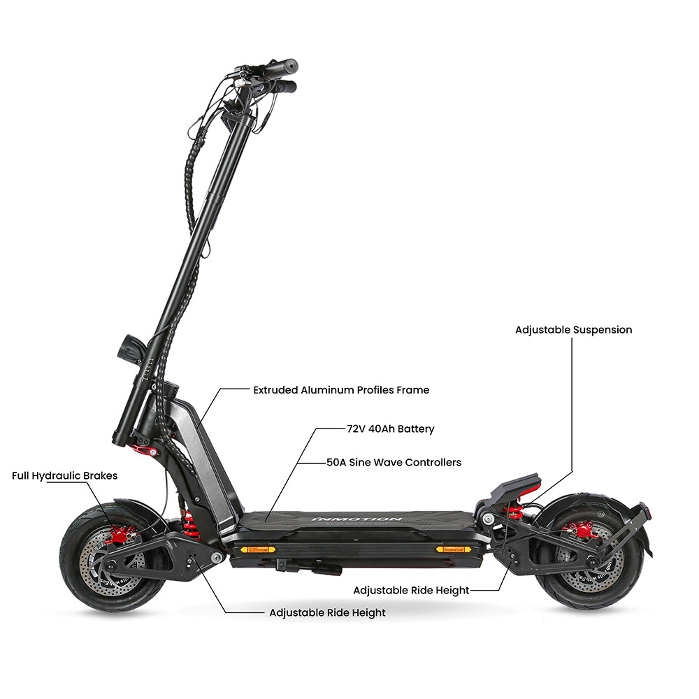 Inmotion RS Midnight and Original 2.0 60 MPH Dual Motor Electric Scoot ...